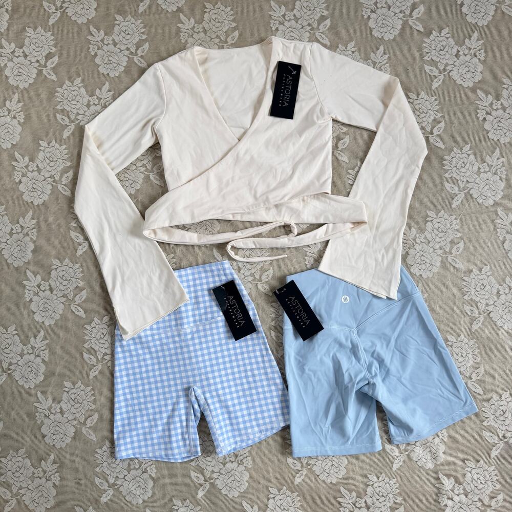 Astoria Activewear 3 Piece Blue Workout Set Size XS/S